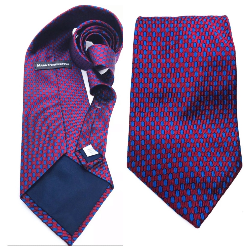 Mark Pendleton Men Tie imported Silk USA 4”x56”